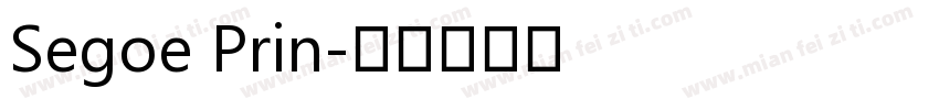 Segoe Prin字体转换